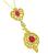 Ruby Diamond Gold Pendant Necklace