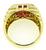 18k Yellow Gold Ruby Diamond Ring