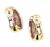 18k Gold Diamond Ruby Earrings