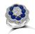 Estate 2.32ct Sapphire 1.26ct Diamond Ring