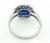 Platinum Sapphire Diamond Engagement Ring