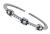Estate 1.00ct Diamond Sapphire White Gold Bangle