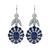 Estate 5.75ct Sapphire 0.79ct Diamond Earrings