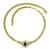 Oval Cut Sapphire Round Cut Diamond 18k Yellow Gold Necklace