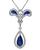 Estate 2.00ct Sapphire 1.00ct Diamond Pendant Necklace