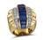 Vintage 3.00ct Sapphire 2.50ct Diamond Gold Ring