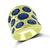 Estate 10.00ct Sapphire Diamond Gold Ring