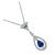 Sapphire Diamond Gold Pendant Necklace