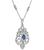 Estate 1.50ct Sapphire 1.00ct Diamond Pendant Necklace