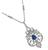 Sapphire Diamond Pendant Necklace