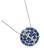 Sapphire Diamond Gold Pendant Necklace