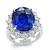 Estate 15.05ct Ceylon Sapphire 2.43ct Diamond Engagement Ring