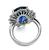Platinum Diamond Sapphire Ring
