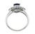 Platinum Diamond Sapphire Ring