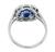 18k White Gold Sapphire Diamond Ring