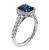 Sapphire Diamond Engagement Ring