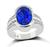 Estate 6.00ct Tanzanite 1.00ct Diamond Gold Ring