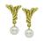 Estate Tiffany & Co Cummings Assael Pearl Gold Earrings