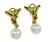 Tiffany Gold Pearl Earrings
