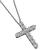 Estate Tiffany & Co 0.55ct Diamond Cross Pendant Necklace