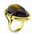 Tiger's Eye Diamond Gold Ring