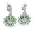 18k Gold Diamond Tsavorite Earings