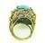 18k Gold Diamond Turquoise Ring