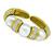 Estate Winc Mabe Pearl 1.75ct Diamond Gold Bangle