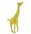 Estate Diamond Yellow Gold Giraffe Pin