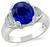 Estate 4.57ct Ceylon Sapphire Engagement Ring