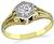 GIA Certified 0.71ct Diamond Victorian Engagement Ring