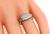 Victorian Round Cut Diamond 18k White Gold Engagement Ring