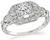 Art Deco 0.40ct Diamond Engagement Ring