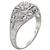 0.45ct Diamond Art Deco Engagement Ring