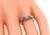 Vintage Round Cut Diamond 14k White Gold Engagement Ring
