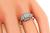 Vintage Old Mine Cut Diamond 14k White Gold Engagement Ring