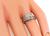 Art Deco Round Cut Diamond Platinum Engagement Ring