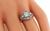 Art Deco Round Cut Diamond Platinum Engagement Ring