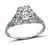 Vintage 0.95ct Diamond Sapphire Engagement Ring