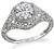 Edwardian Style 1.10ct Diamond Engagement Ring