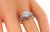 Estate Old Mine Cut Diamond Platinum Engagement Ring