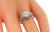 Estate Old Mine Cut Diamond Platinum Engagement Ring