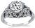 Art Deco GIA Certified 1.25ct Diamond Engagement Ring