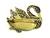 Platinum and Gold Swan Pin