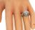 Vintage Old Mine Cut Diamond Sapphire Platinum Engagement Ring