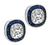 Vintage 1.85ct Diamond 0.80ct Sapphire Stud Earrings