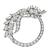 Baguette Round and Marquise Cut Diamond Platinum Pin / Pendant
