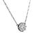 Victorian Old Mine Cut Diamond Silver and Platinum Pendant Necklace