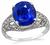 Vintage 5.04ct Sapphire Engagement Ring