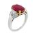 Ruby Diamond Engagement Ring